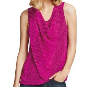 Cabi Sleeveless Brilliant Pink Blouse
